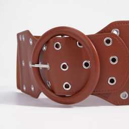 Ремень женский, ширина 10 см, пряжка металл, люверсы, цвет рыжий - Simaland фото 5