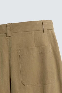 BARREL FIT PLEATED TROUSERS - Zara фото 18