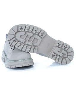 03-P8204-3 GRAY/BEIGE Полуботинки женские (натуральная кожа, нубук) - No name фото 16