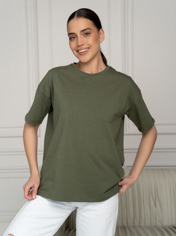 Футболка унисекс Оверсайз, цв. Хаки