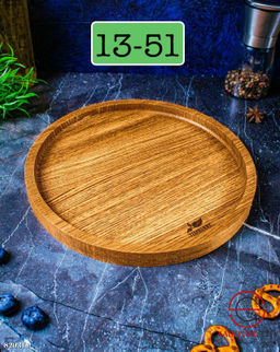 Набор деревянный тарелка 25см