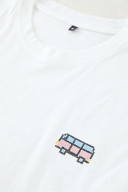 TRENDYOL MAN Mint Oversize/Genis Kesim Palmiye Nak?sl? %100 Pamuk T-Shirt TMNSS25TS00055 - Trendyolmilla фото 5