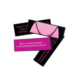 Падающая башня для пар Правда/наказание, с фантами, 54 бруска, 18+