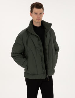 Koyu Haki Oversize Mont