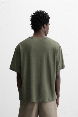 LINEN - COTTON T-SHIRT - Zara фото 11