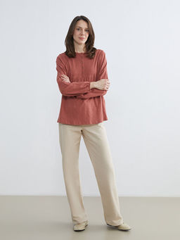 Bisiklet Yaka Nak??l? Bluz