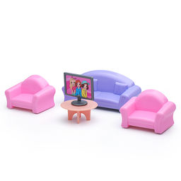 Набор мебели для кукол "Гостиная" 6 предметов (европодвес)