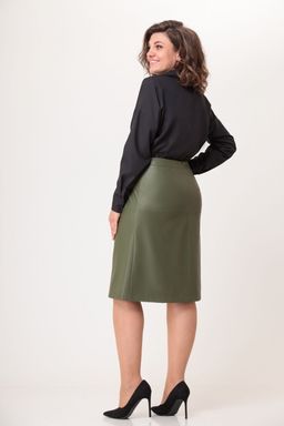 Блуза Swallow 803.2 черный+серебряный узор фото 200