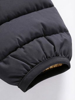 Куртка женская стёганая с капюшоном с графеновой подкладкой черного цвета 9624_1Ch