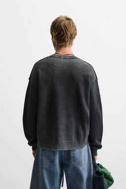 WASHED REVERSE EFFECT SWEATER - Zara фото 9