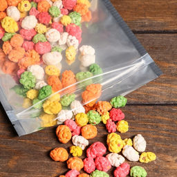 Цена за 50 шт. Пакет Zip-lock ПП, метализзированный, со сплошным окном, 18 х 26 см