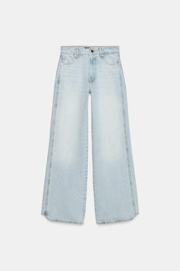 Z1975 STRAIGHT LOW-RISE JEANS WITH SEAM DETAIL - Zara фото 5