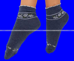 Цена за 10 пар. "Линия здоровья" носки женские медицинские г. Владимир со слабой резинкой с крапивой