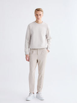 Bisiklet Yaka Erkek Kal?n Sweatshirt