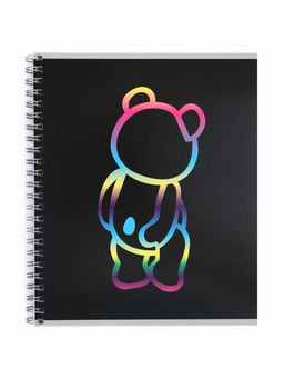 Тетрадь 80 листов, в клетку, на гребне Bear