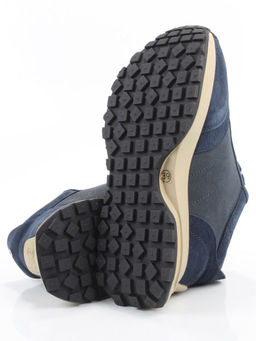 04-PCML26-3 BLUE Кроссовки демисезонные женские (натуральная замша, натуральная кожа, текстиль)