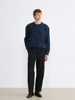 Bisiklet Yaka Erkek Sweatshirt