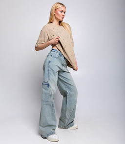 Джинсы #БШ2042 (1), голубой - Dommod фото 4