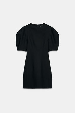 SHORT DRESS WITH GLOBE SLEEVES