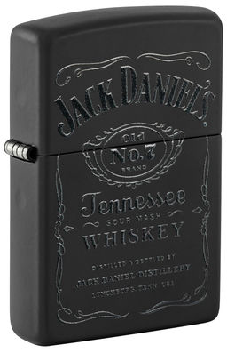 Подарочный набор Джек Дэниэлс | Jack Daniels®: зажигалка и кожаный чехол ZIPPO 48460