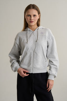 Толстовка на молнии Серый ANTA SKATE Knit Track Top