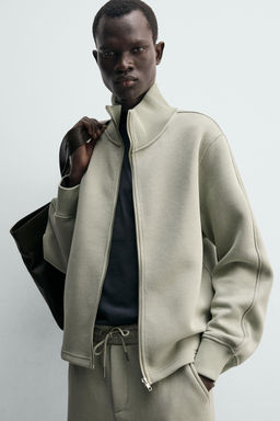 SUDADERA INTERLOCK CREMALLERA / Menta - Zara фото 5