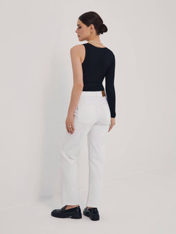 CONTE Боди в рубчик на одно плечо LBD 2624 black - Conte elegant фото 4