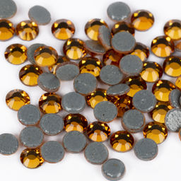 Страз клеевой Zlatka ZRTG-1272 SS12 цветные 3.2 мм стекло 5 x 72 шт в пакете с картонным еврослотом №15 яр.жёлтый (Topaz)