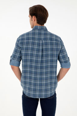 Мужская темно-синяя рубашка с длинным рукавом Неожиданная скидка в корзине - U.s. polo assn фото 5