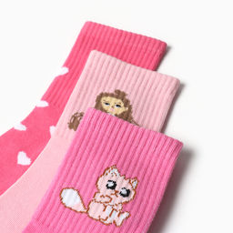 Подарочный набор термос и носки 3 пары KAFTAN Красотка, р. 36-37 (22-24 см)  фото 4