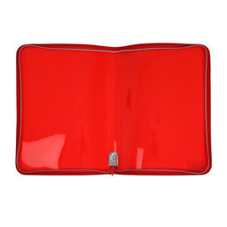 Папка пластиковая А4, 325 х 230 х 25 мм, молния вокруг, Calligrata Офис, ПМ-А4-11, 0.5 мм, цветная, текстура песок, красная  фото 4