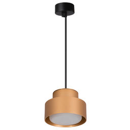 Светильник потолочный на подвесе GX53 12W 230V, золото D75*H110 HL3678