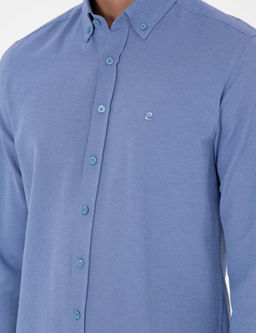 Mavi Oxford Slim Fit Uzun Kollu G_mlek - Pierre cardin фото 7