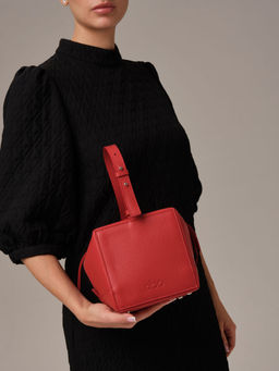 Кожаная сумка Quadra DBR 30989 красный  фото 7