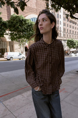 OVERSIZE CHECK SHIRT - Zara фото 18