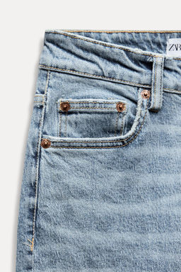 HIGH-RISE STOVE PIPE TRF JEANS - Zara фото 8