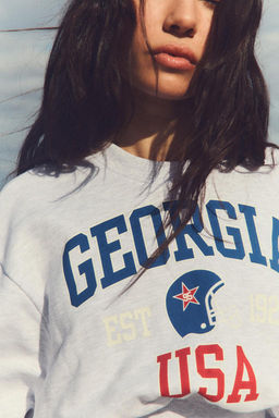 TEXTURED ZIP-UP SWEATSHIRT - Zara фото 2