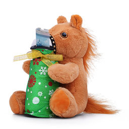 Мягкая игрушка "Лошадка" с копилкой 19 см.