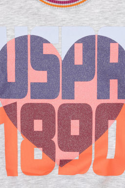 K_z _ocuk A__k Gri Melanj Sweatshirt - U.s. polo assn фото 5