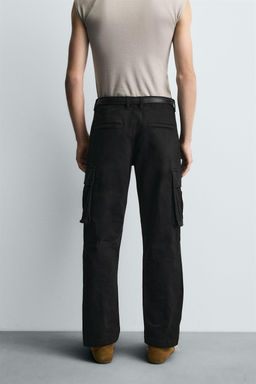 RELAXED FIT CARGO TROUSERS - Zara фото 12