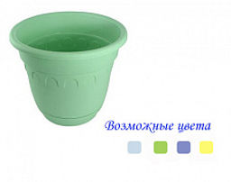 Горшок Колывань-колор с подставкой 1,8л. ф18см. арт.С93К - Полимербыт фото 2