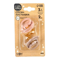 Соска-пустышка из латекса M&B, от 3 мес., классические, 2 шт.