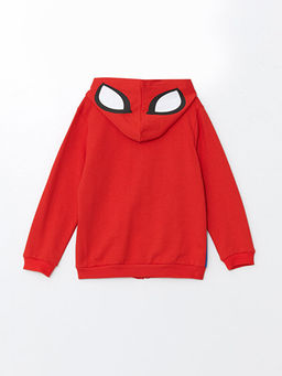 Kap??onlu Spiderman Bask?l? Erkek Bebek H?rka ve E?ofman Alt 2li Tak?m - Waikiki фото 3