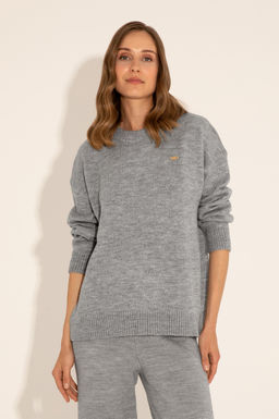 Женский серый меланжевый свитер - U.s. polo assn фото 16