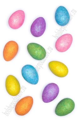 Пасхальный декор "Яйца" 3*4,5 см (12 шт) SF-7861, №6