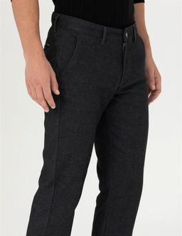 Antrasit Regular Fit Kanvas Pantolon