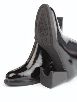 04-M3-H247 BLACK Ботильоны зимние женские (натуральная кожа, натуральный мех)