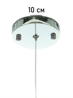 Светильник «Кейти» 1×40 Вт Е27 серебро 14×14×29.5+100 см