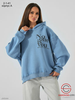 Тёплая женская толстовка на флисе с капюшоном - Bruno фото 16