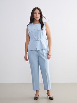 Y?ksek Bel Cigarette Kad?n Pantolon